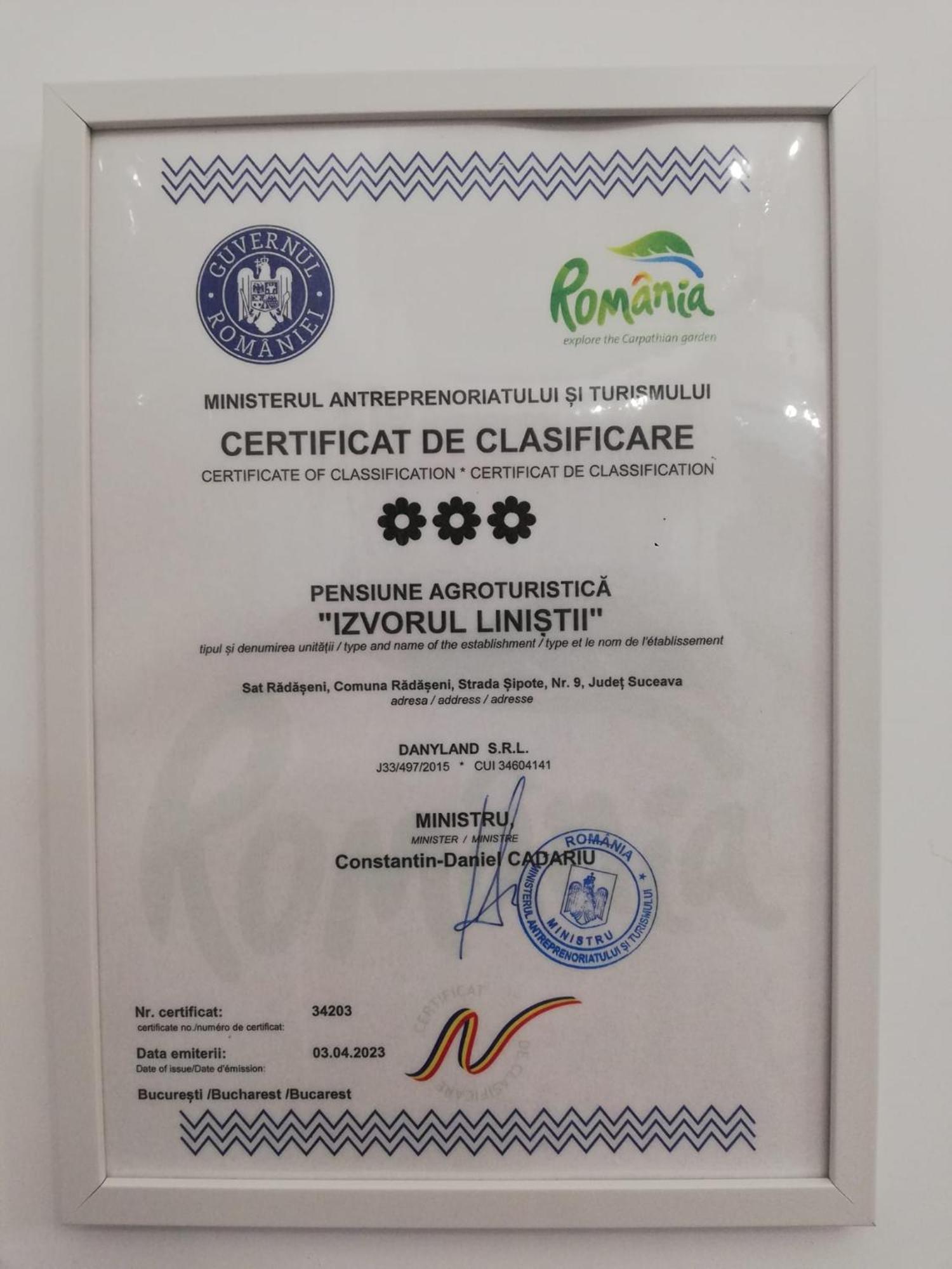 Pensiunea Izvorul Linistii Radaseni Exterior foto